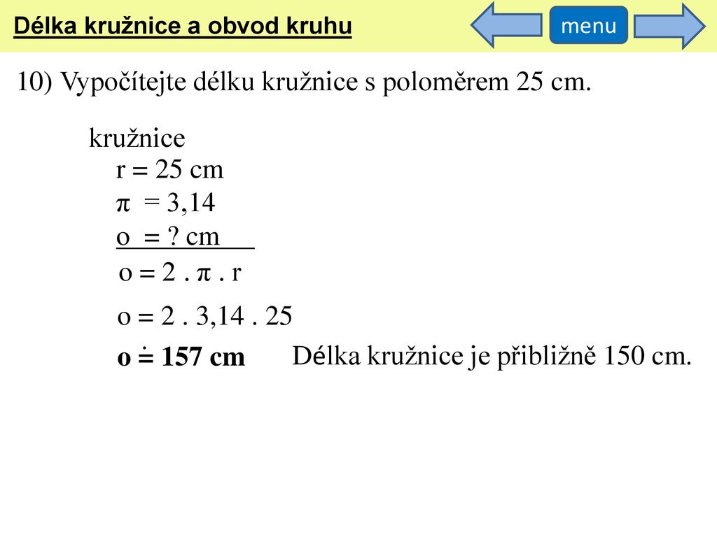 Kruh A Kru Nice Z Kladn N Zvoslov St Edov A Osov Soum Rnost Ppt